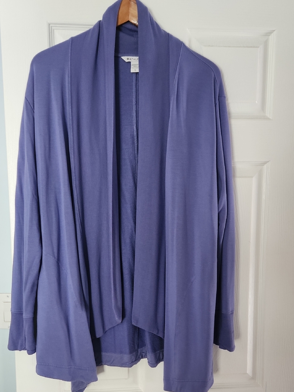 Lightweight Open-Front Women's Cardigan Sweater in Lavender